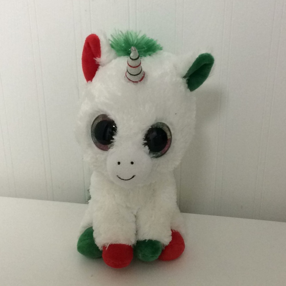 Ty silk beanie boo Unicorn Candy Cane
